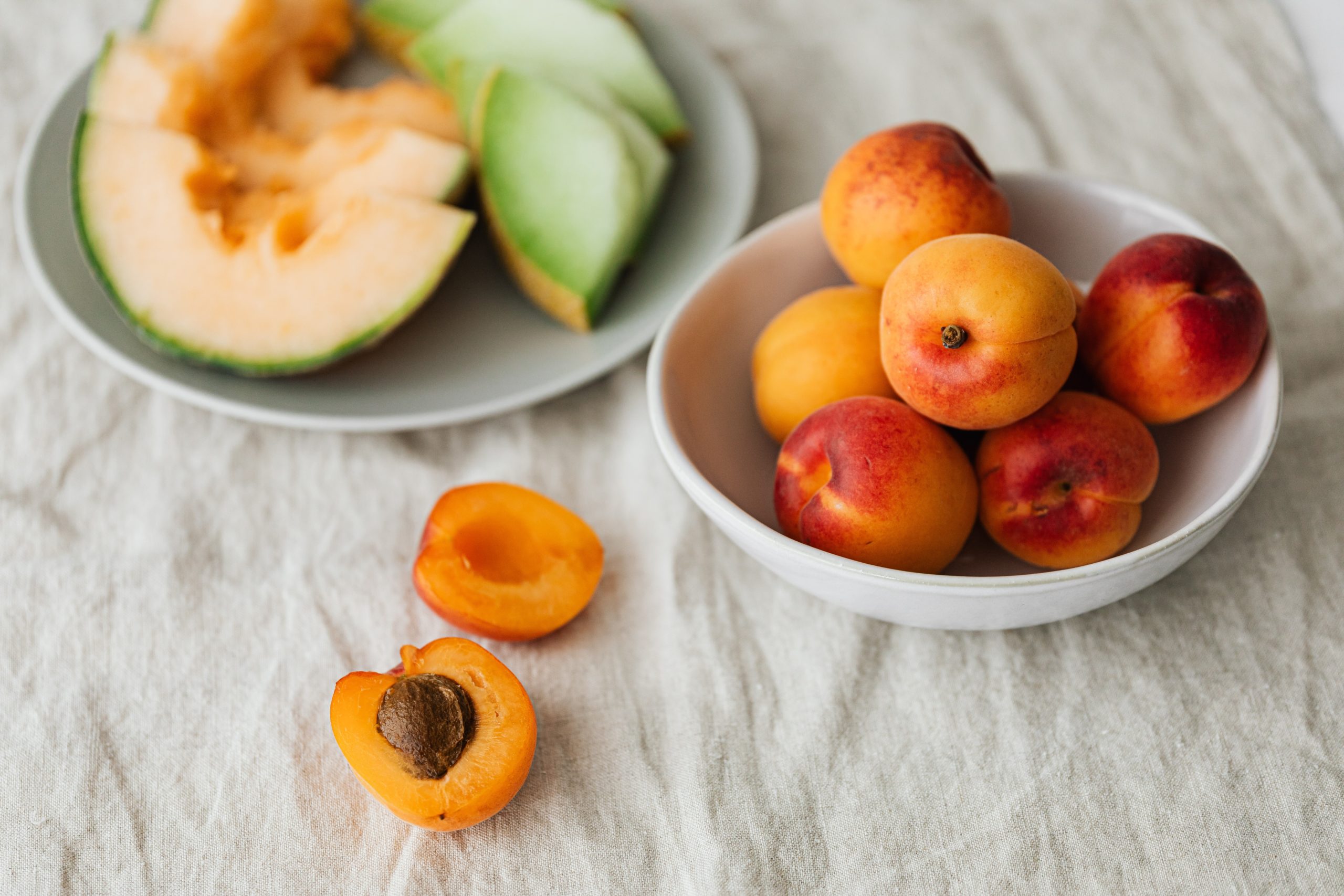 Bowl of apricots. Apricots are a potassium-rich food.